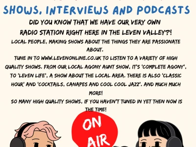 levenonline radio poster with information