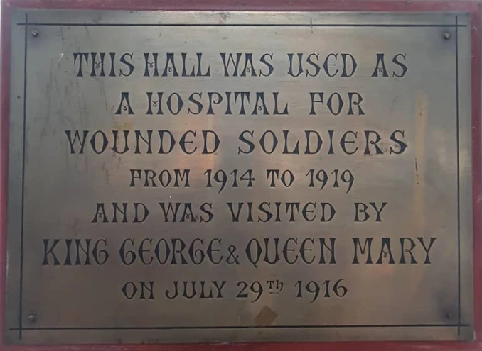 main hall  ww1 plaque