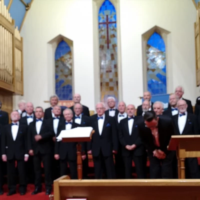 male voice choir at st johns llandudno