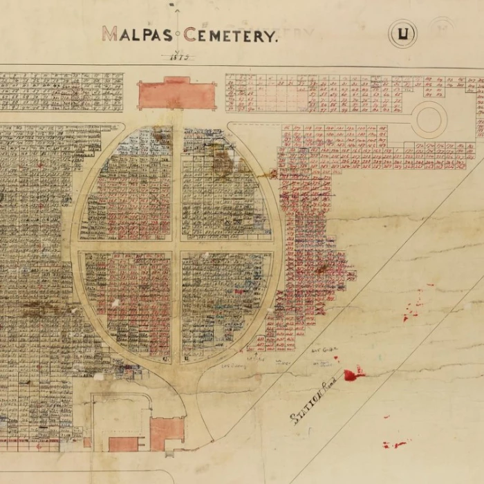 malpas cemetery map