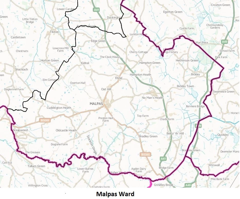 malpas-ward-map