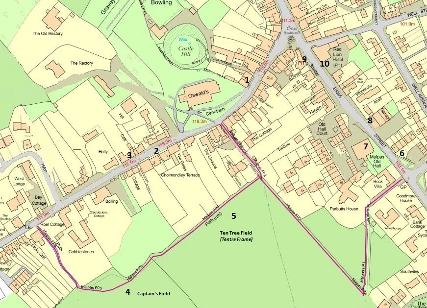 map of walk one