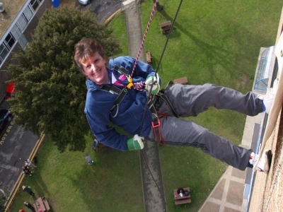 mary abseiling for charity 01