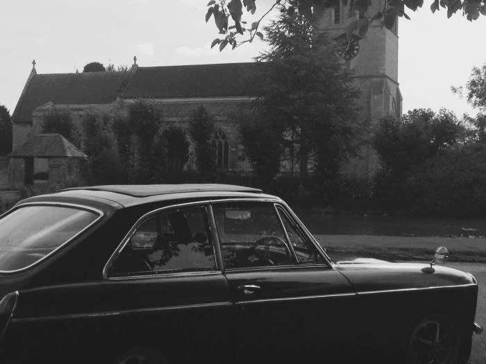mgb at church end
