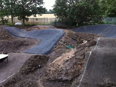 mile oak bmx pump track groundworks