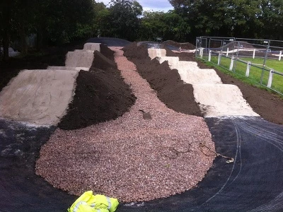 mile oak bmx pump track long view