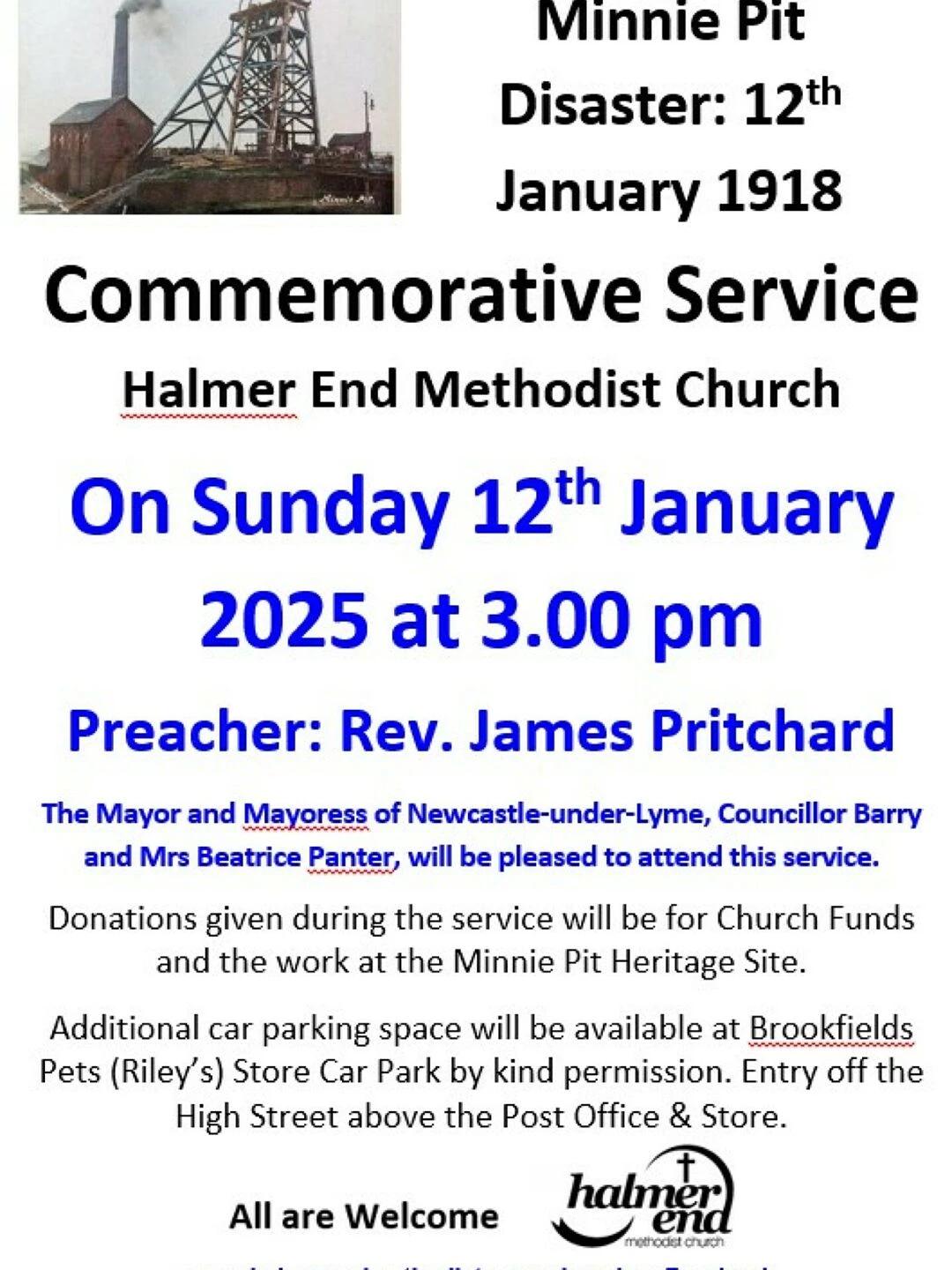minnie pit commemorative service 12th january 2025