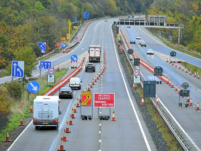 motorway work images