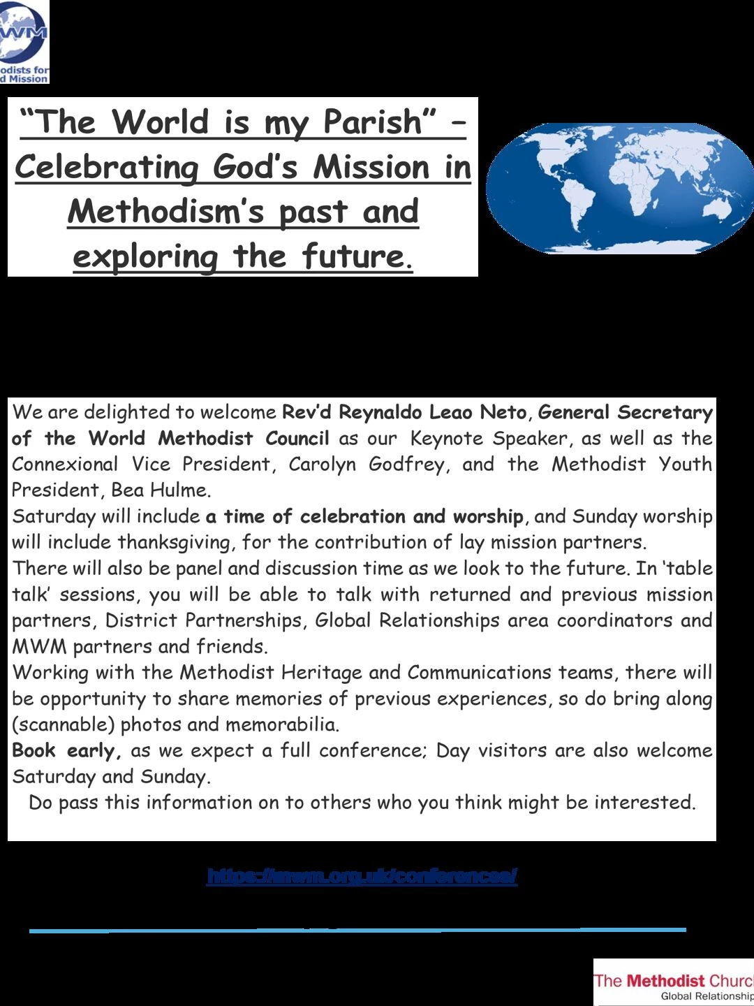 mwm annual global missions conference flier 2025