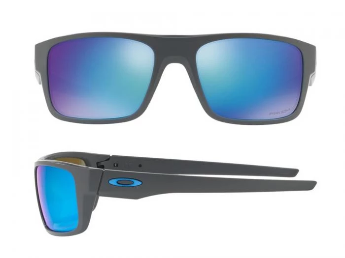 oakley drop point in matte grey with prizm sapphire polarised lenses oo936706
