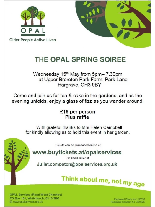 opal spring soiree poster  may 2024