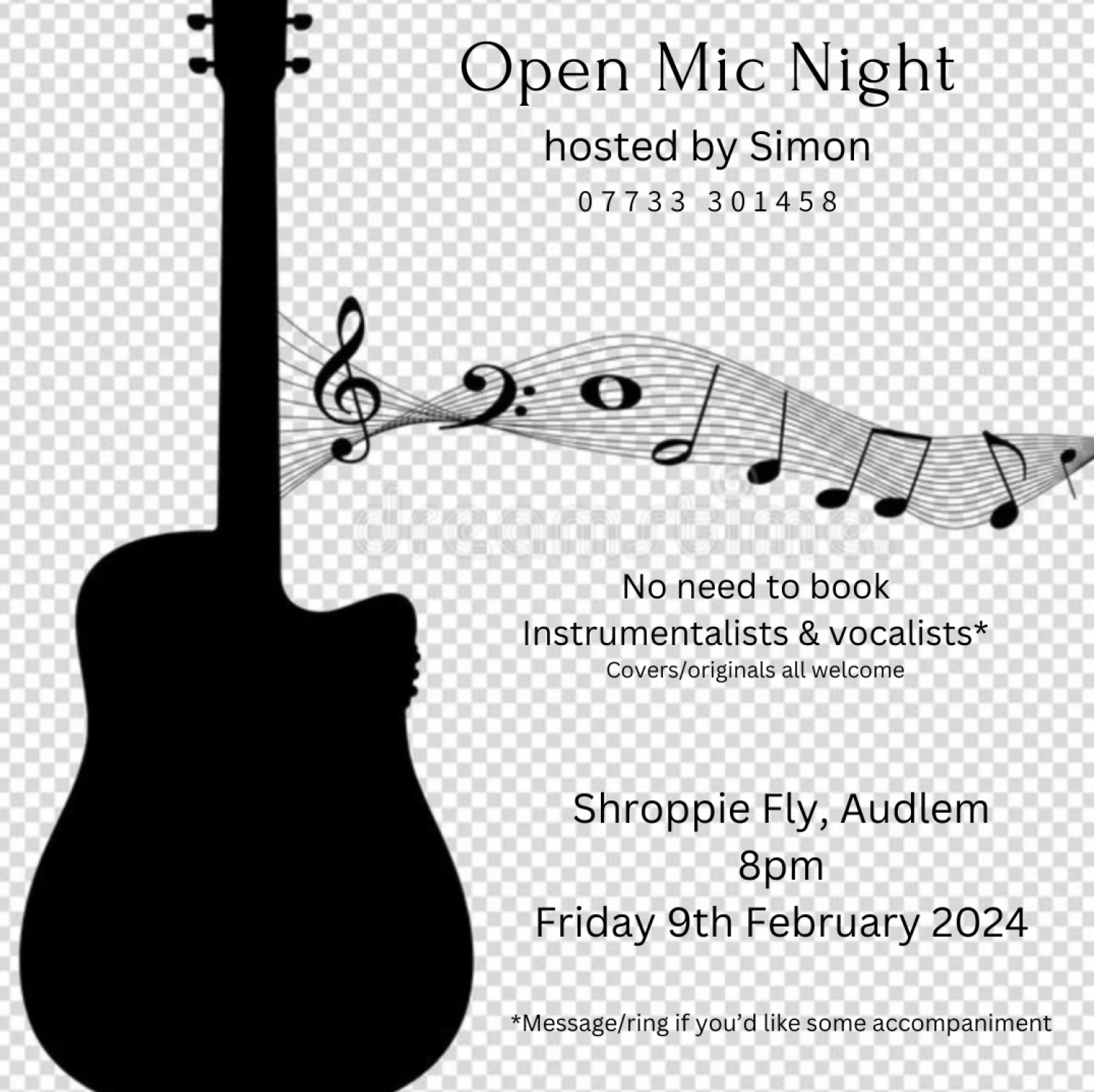 open mic at the shroppie