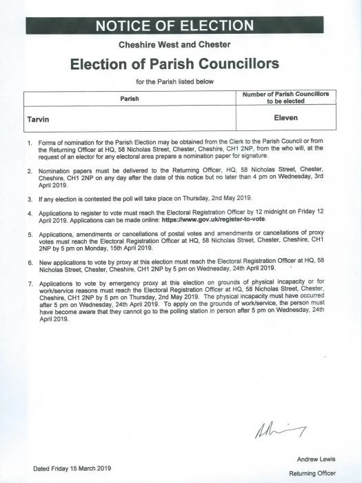 parish council election notice scan20190314
