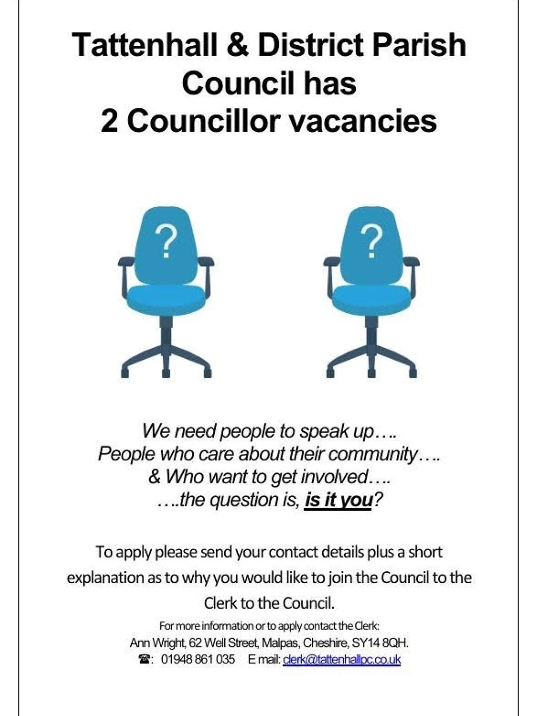 parish council vacancies