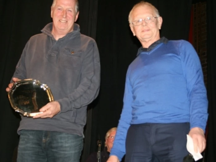 pete maiden with the trophy