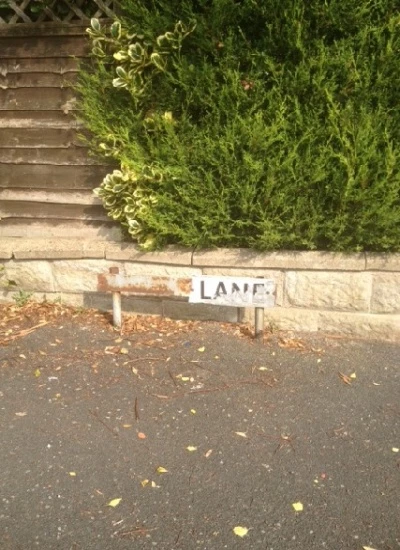 platts lane sign