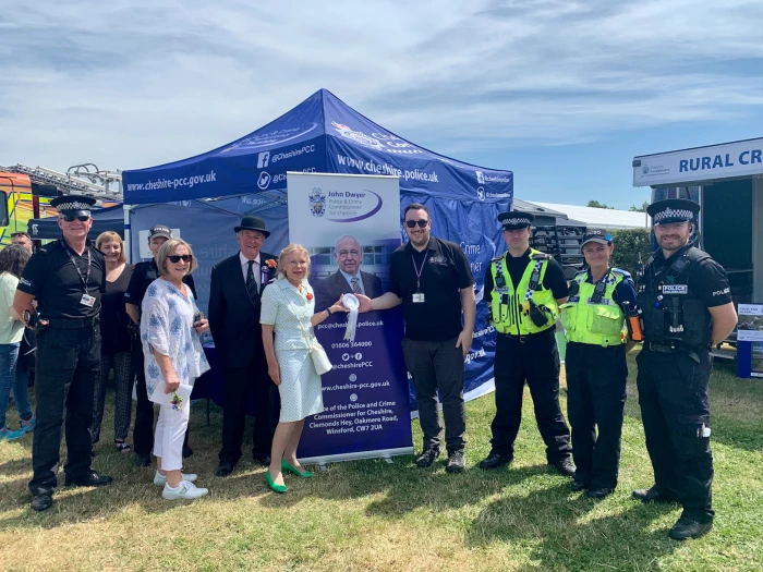 police at cheshire show