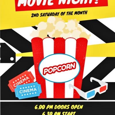 pool movie night