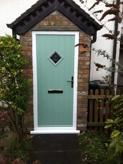 porch door in green