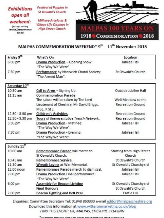 programme of events