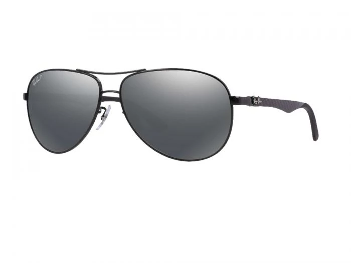 Ray-Ban RB8301 Tech Carbon Fibre Sunglasses With Black Grey Polarised Lenses