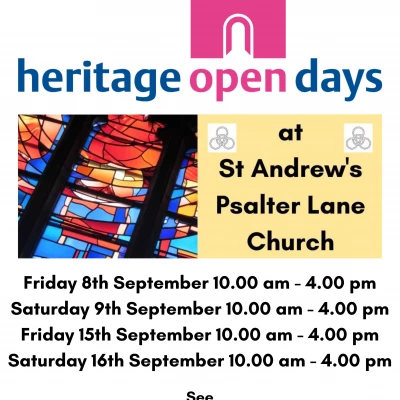 record 55heritage open days at st andrew39s psalter lane church