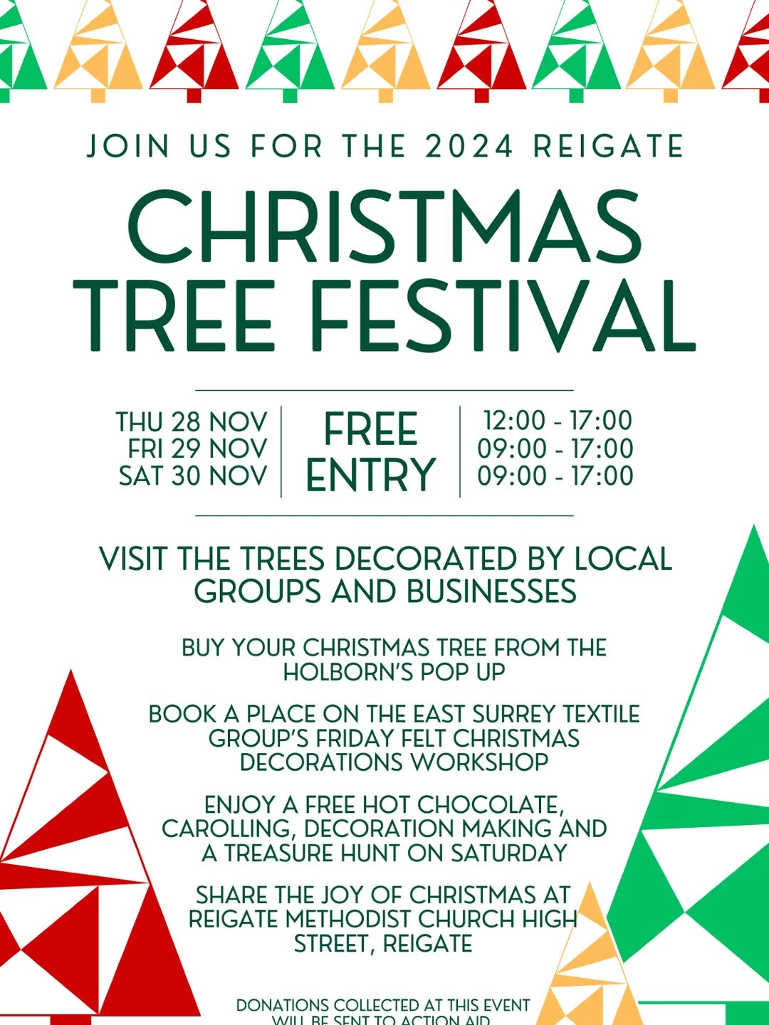 reigate christmas tree festival