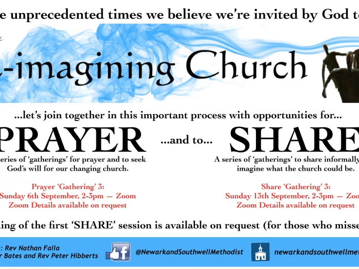reimagining church flyer