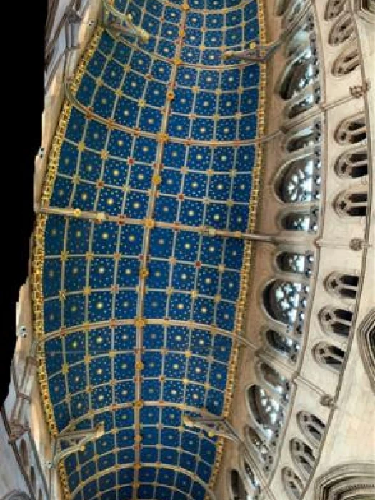revd john kime  roof of carlisle cathedral 19 may  climate change cycle ride