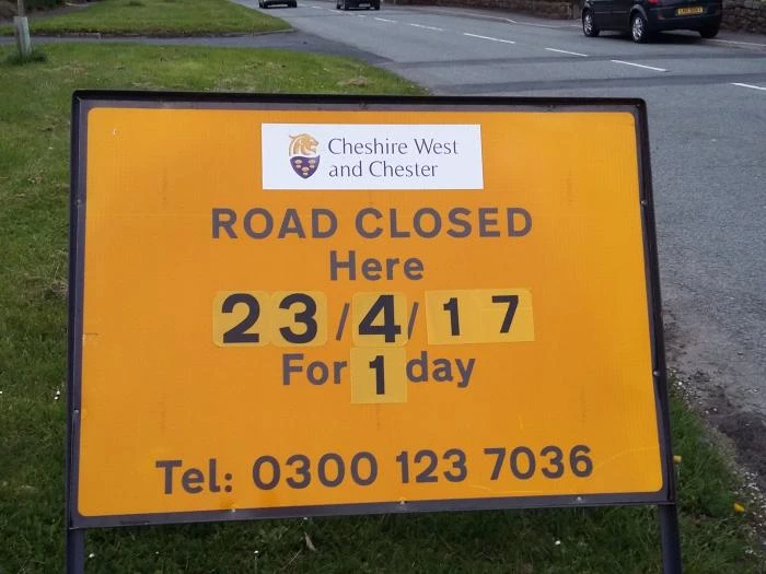 road closures april 2017