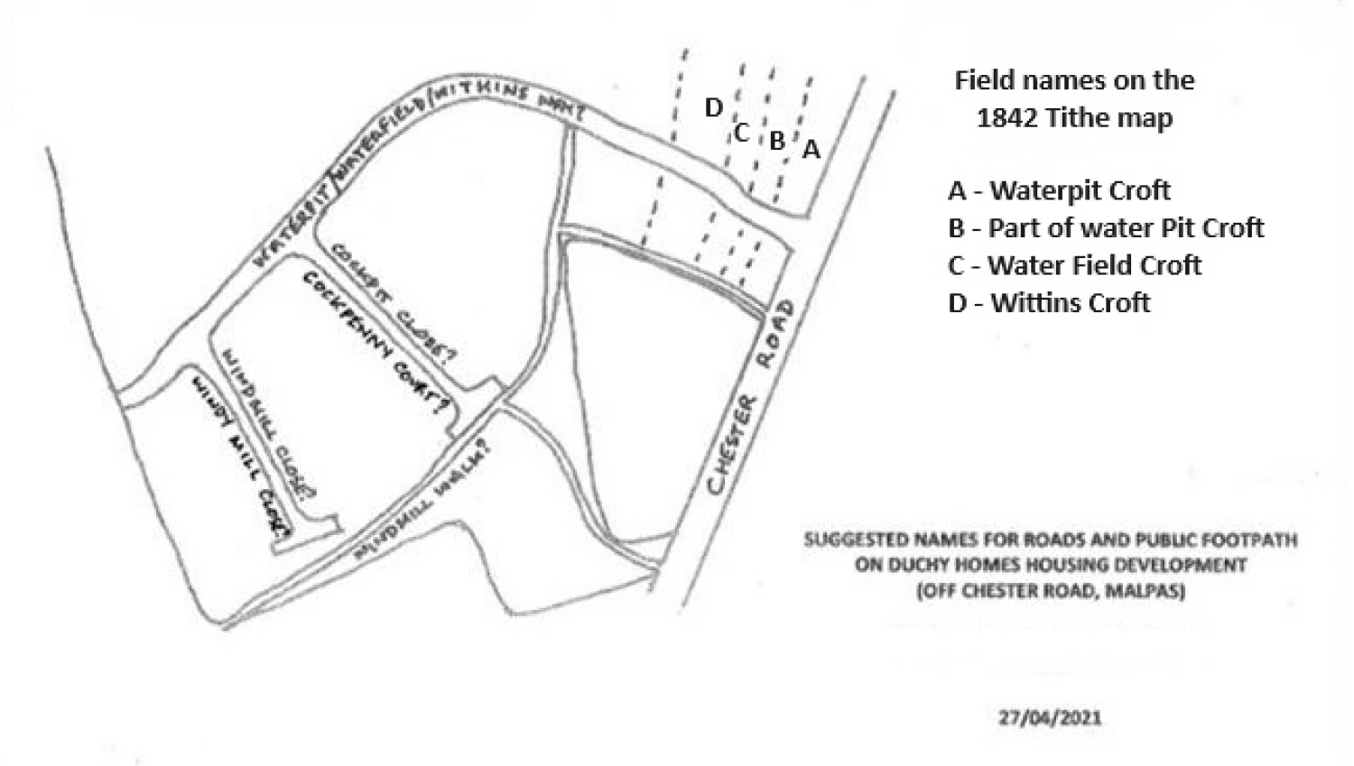 sandston gate estate suggested names