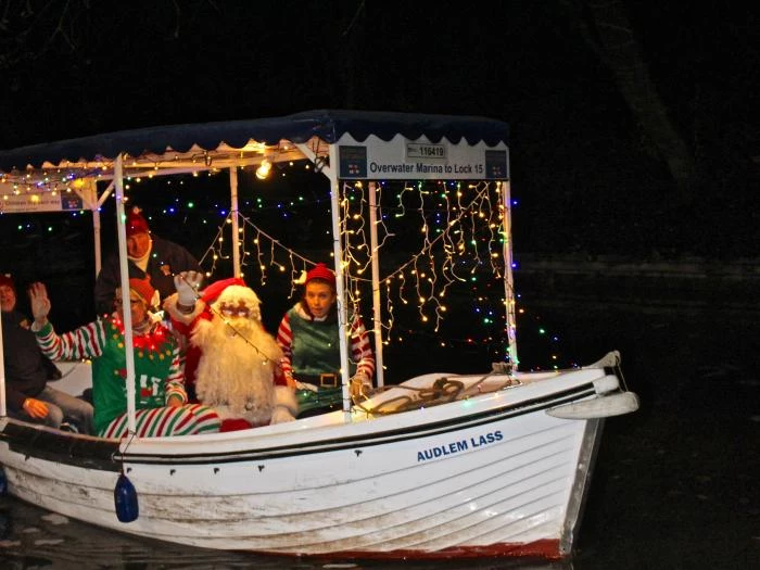 santa arriving