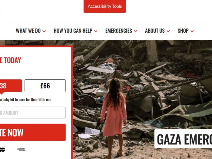 save the children  website image