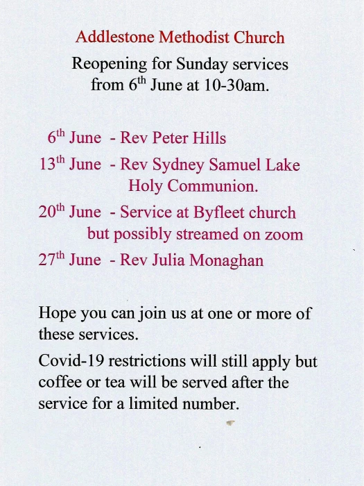 services in june 2021
