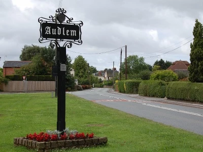 sign road audlem
