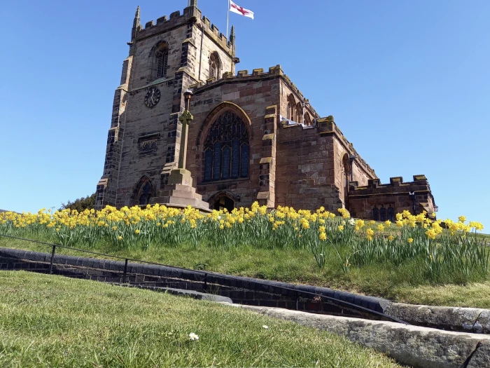 st james church in spring