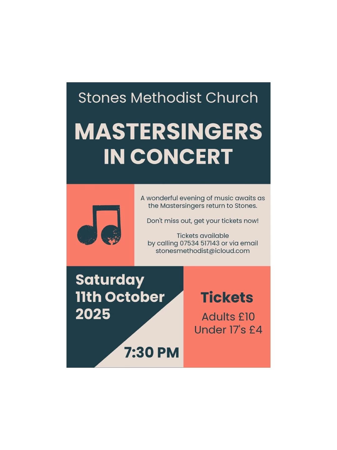 stones church mastersingers oct 25