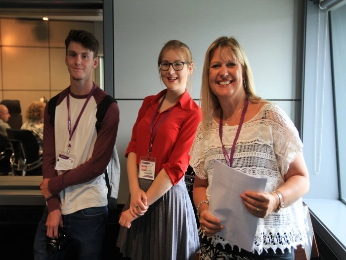 students with teacher