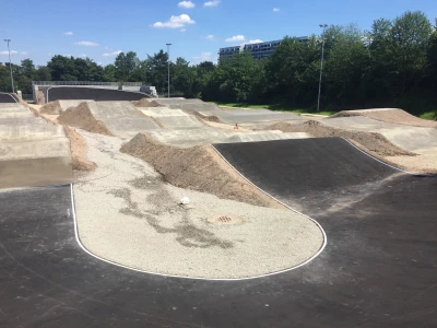 stuttgart sx track berms under construction