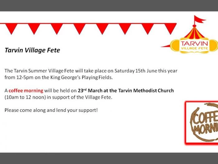 summer fete fundraiser coffee morning