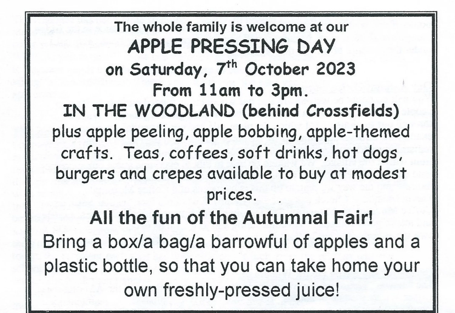 tcw apple pressing day 2023 photoscan