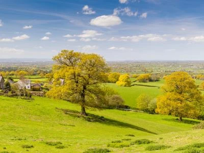 the cheshire plain from burwardsley