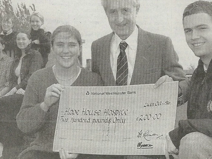 thr ths cheque for hope house hospice nov 1996 photoscan