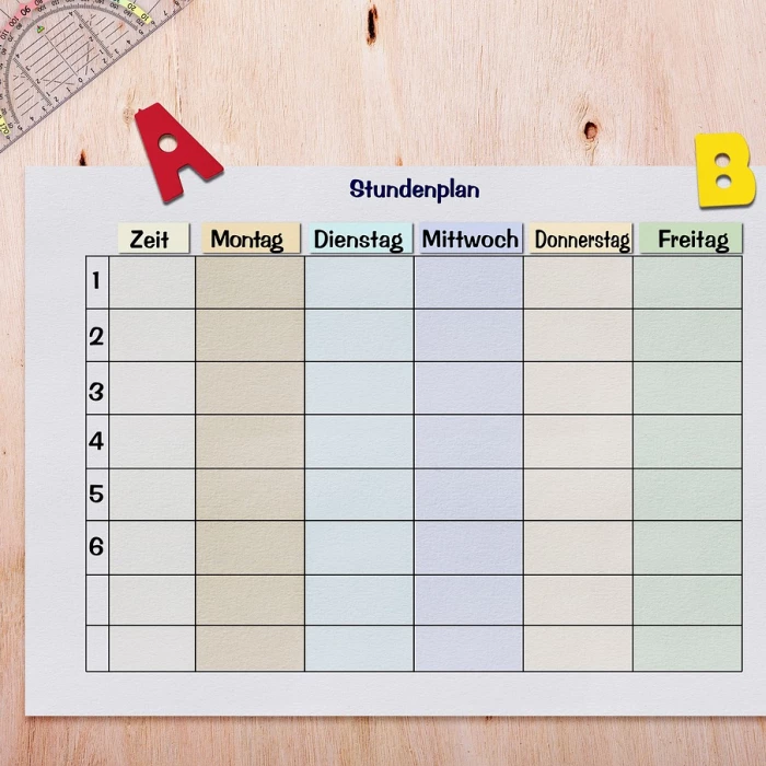 timetable paper table