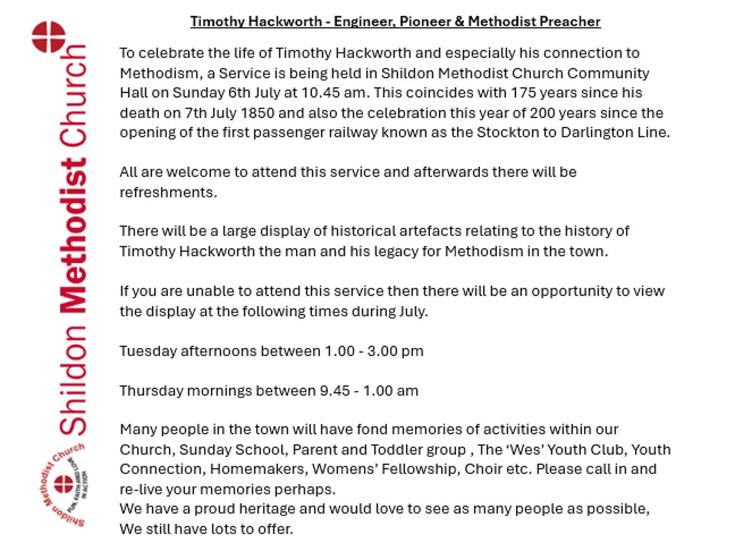 timothy hackworth event at shildon 10