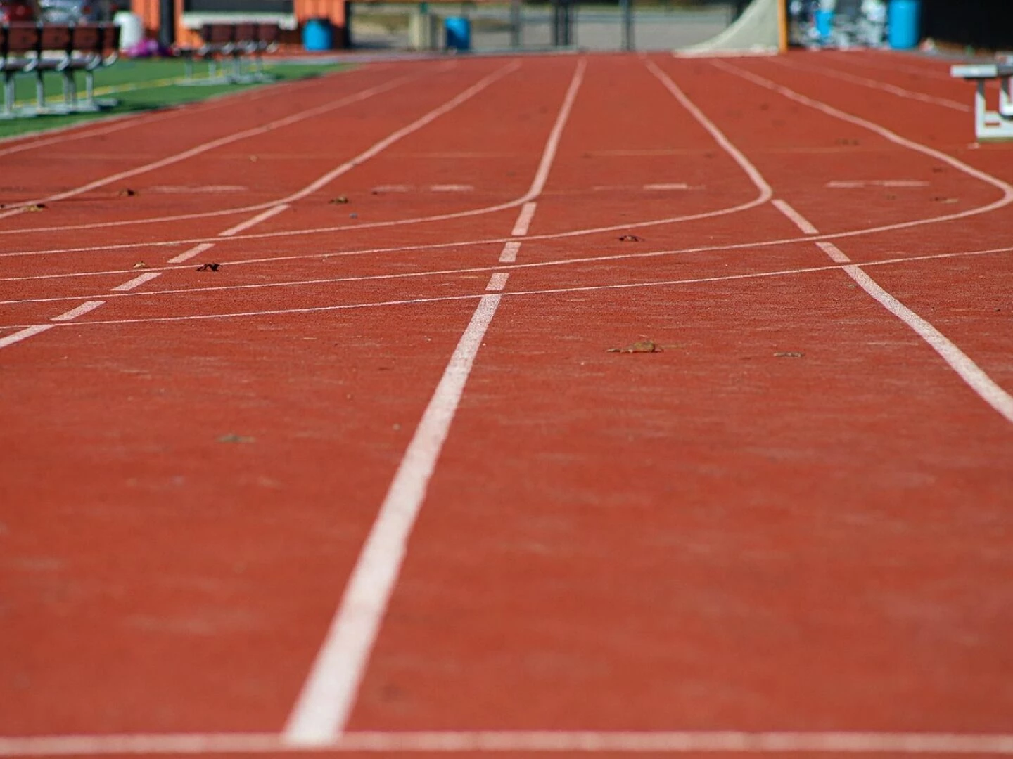 track race perspective running speed lane sport exercise health direction