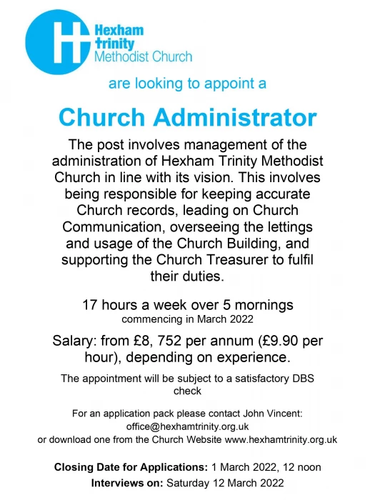 trinity job vacancy