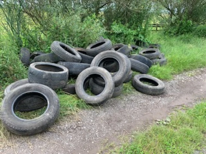 tyres fly tip