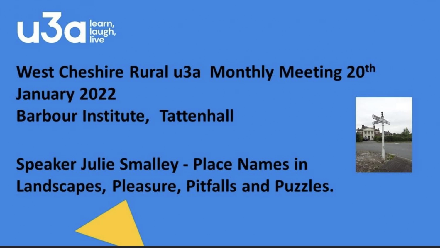 u3a january 2022