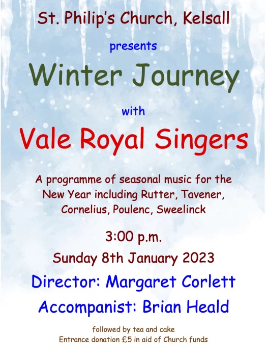 vale royal singers at st philips jan 8th